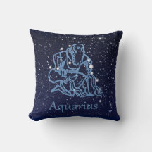 Aquarius Constellation and Zodiac Sign med stjärno