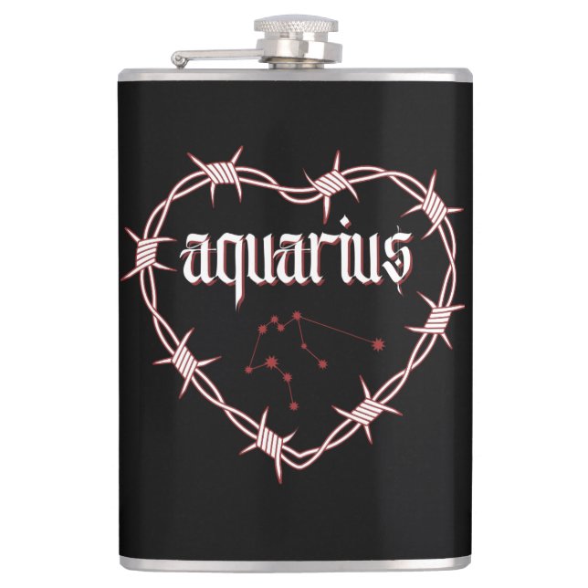 Aquarius Constellation Gothic Mörk Celestial Edgy Fickplunta (Framsidan)