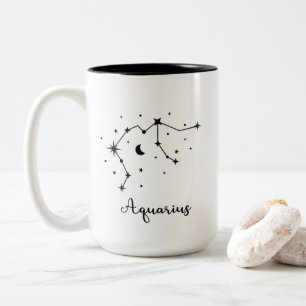 Aquarius Constellation Två-Tonad Mugg