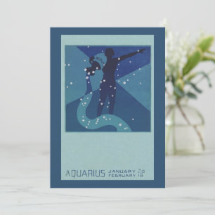 Aquarius Constellation, Vintage Zodiac Astrology