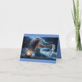 Aquarius Cosmic Grattis på födelsedagen Kort