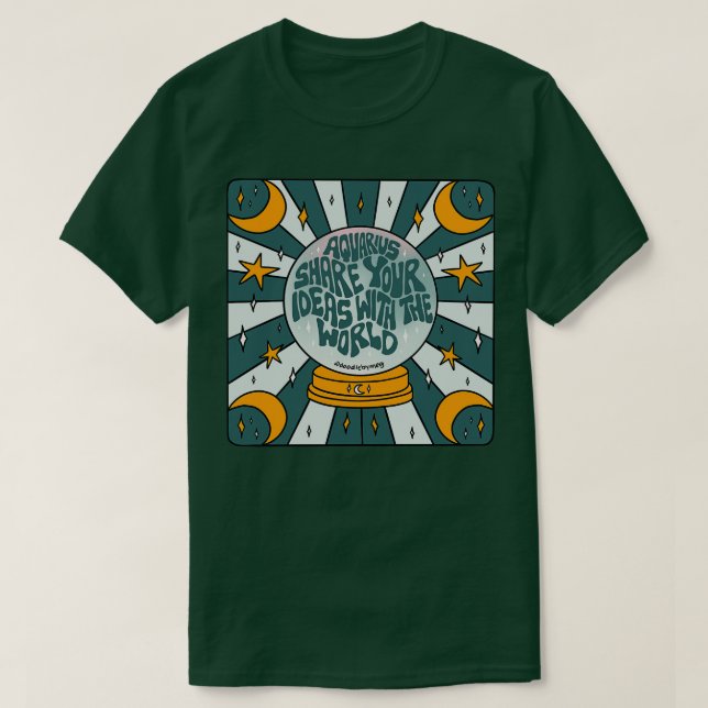 Aquarius Crystal Boll T Shirt (Design framsida)