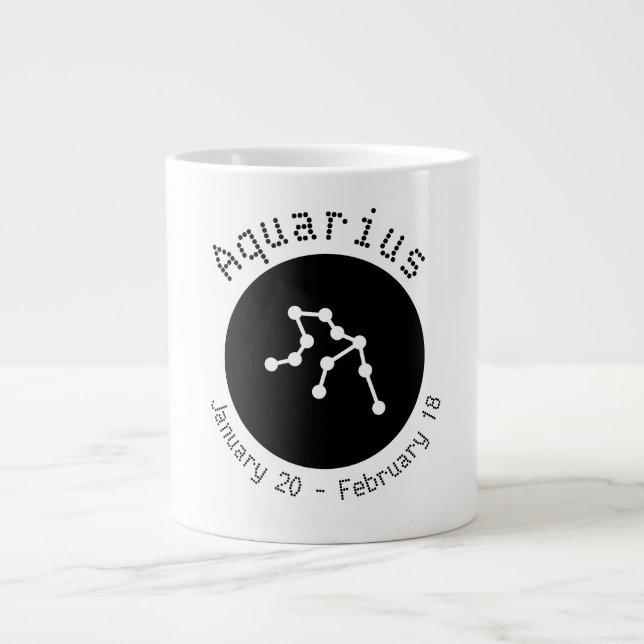 Aquarius Dot Line Jumbo Mugg (Framsidan)