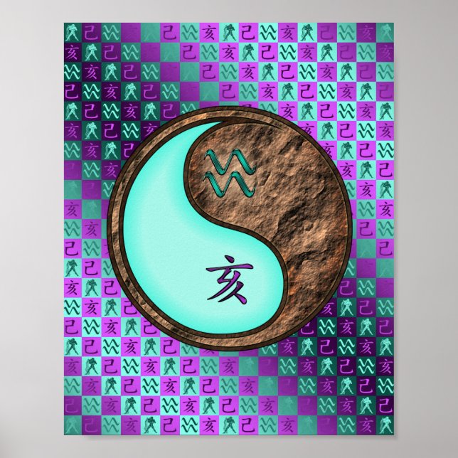 Aquarius & Earth Boar Poster (Framsidan)
