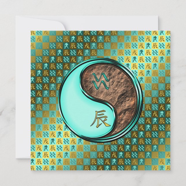 Aquarius & Earth Dragon Kort (Framsida)