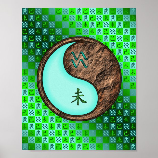 Aquarius & Earth Goat Poster (Framsidan)