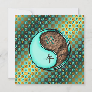 Aquarius & Earth Horse Kort