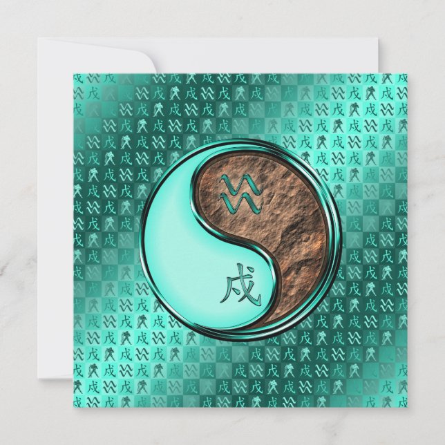 Aquarius & Earth Hund Kort (Framsida)