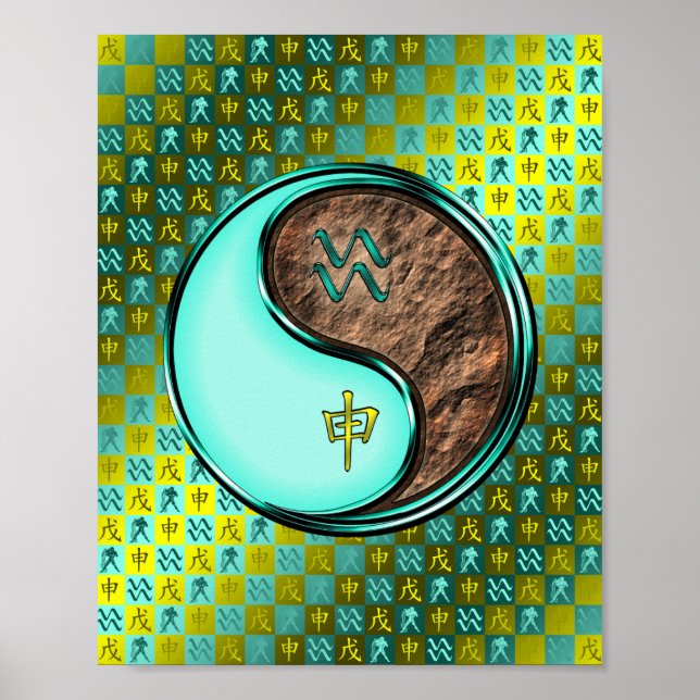 Aquarius & Earth Monkey Poster (Framsidan)
