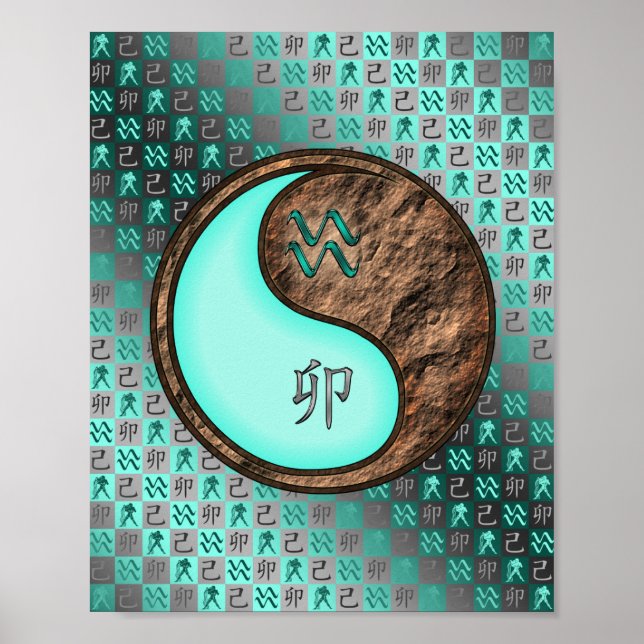 Aquarius & Earth Rabbit Poster (Framsidan)