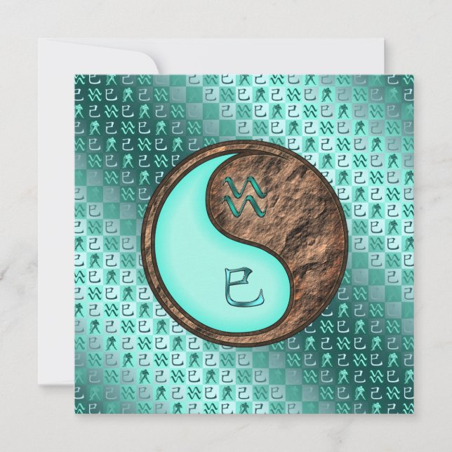 Aquarius & Earth Snake Kort (Framsida)