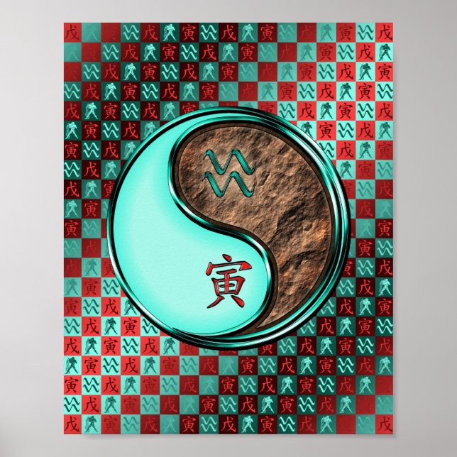 Aquarius & Earth Tiger Poster (Framsidan)