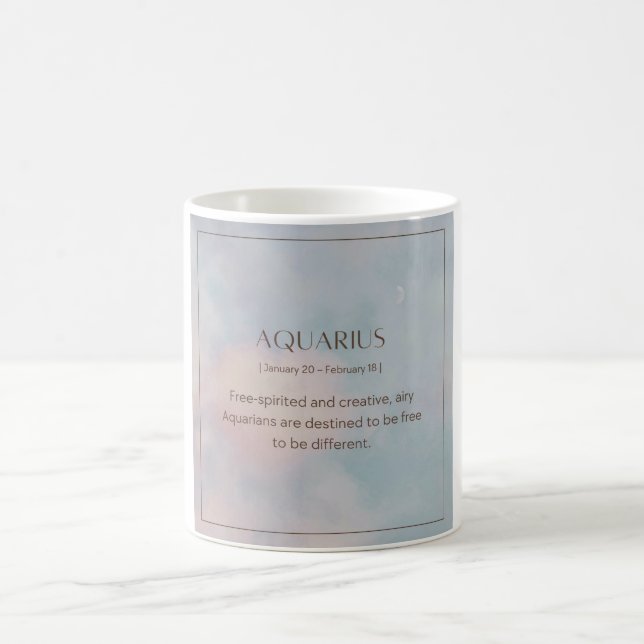 Aquarius Feminine Coffee Mugg (Center)