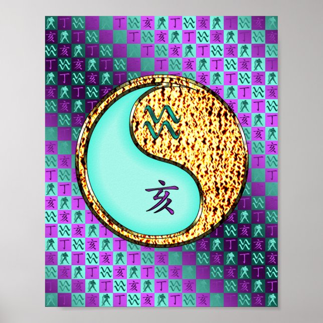 Aquarius & Fire Boar Poster (Framsidan)