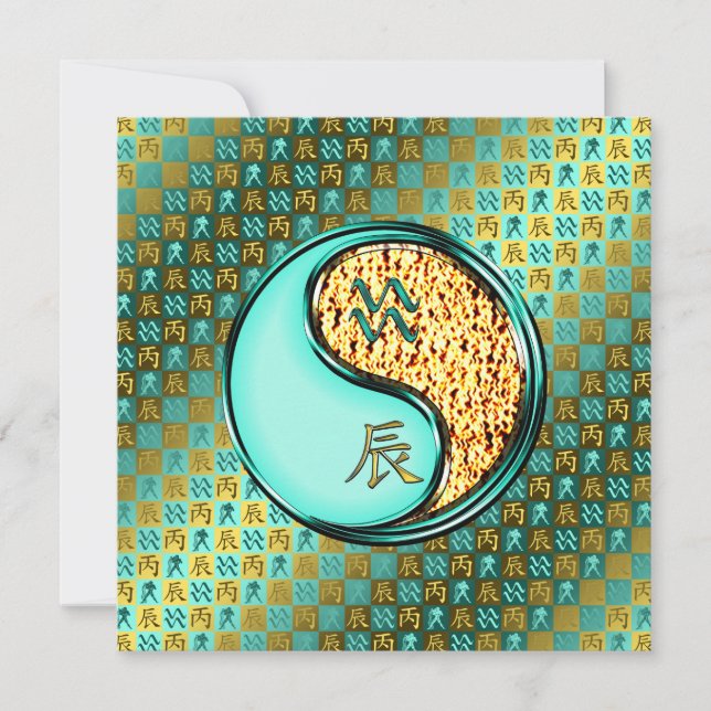 Aquarius & Fire Dragon Kort (Framsida)