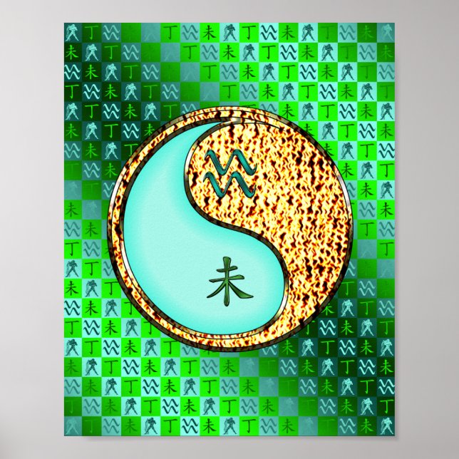 Aquarius & Fire Goat Poster (Framsidan)