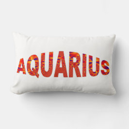 Aquarius - Firey Orange Gult Blue Lumbarkudde
