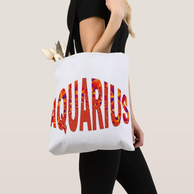 Aquarius - Firey Orange Gult Blue Tygkasse (Närbild)