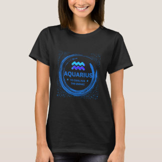 Aquarius för Coola för Zodiac T Shirt