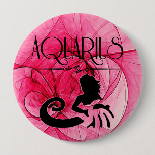 Aquarius för Dam Zodiac i Rosa Knapp