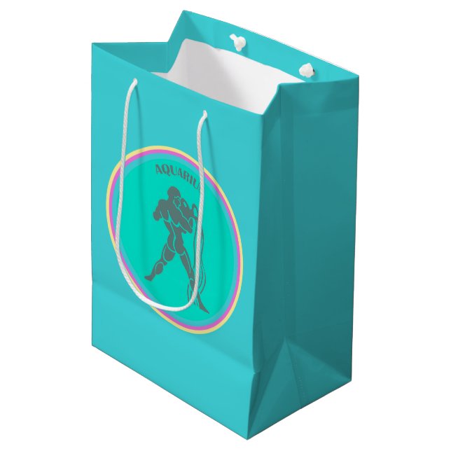 Aquarius Gift Bag (Framsidan Vinklad)