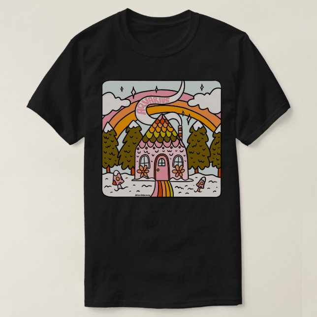Aquarius Gingerbröd House T Shirt (Design framsida)