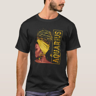 Aquarius Girl Birthday Leopard Melanin Afro Black T Shirt