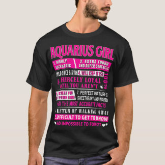 Aquarius Girl Funny Aquarius Birthday T Shirt