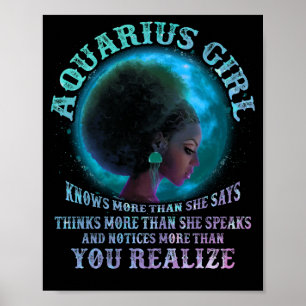 Aquarius Girls Black Queen Januari Poster