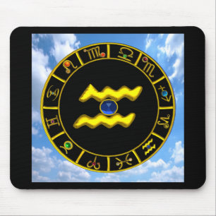 AQUARIUS /GULD ZODIAC BIRTHDAY JEWEL MUSMATTA