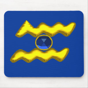 AQUARIUS /GULD ZODIAC BIRTHDAY JEWEL MUSMATTA