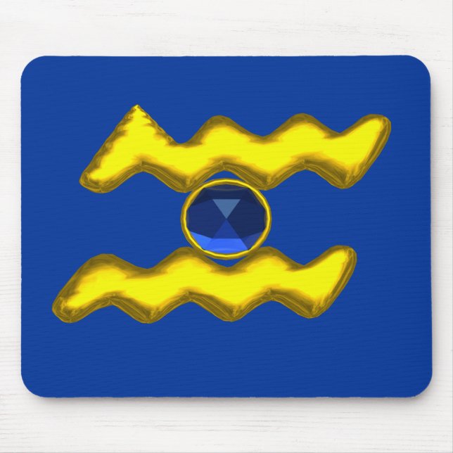 AQUARIUS /GULD ZODIAC BIRTHDAY JEWEL MUSMATTA (Framsidan)