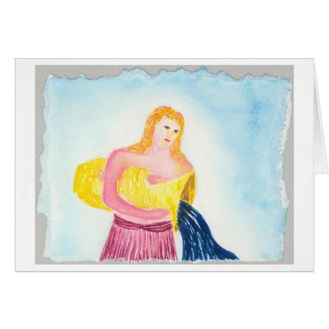 Aquarius Hälsningskort (Framsidan Horizontal)