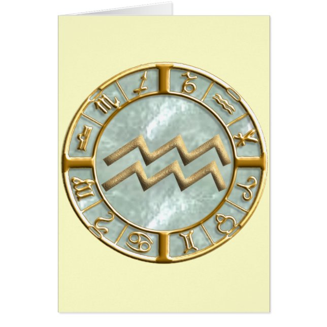 Aquarius Hälsningskort (Framsidan)