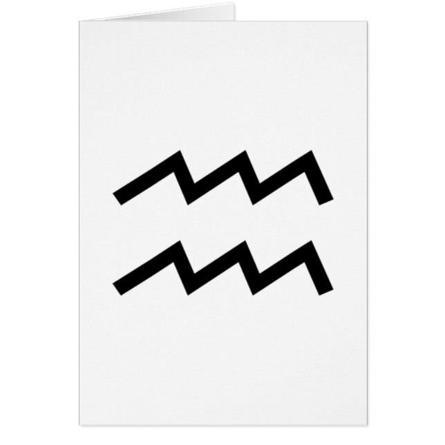 Aquarius Hälsningskort (Framsidan)