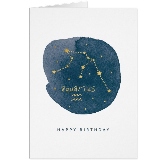 Aquarius Hälsningskort (Framsidan)