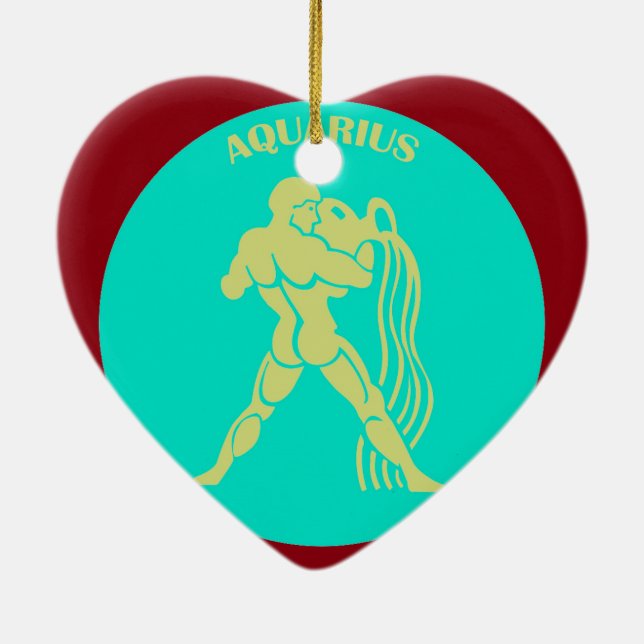 Aquarius Heart Ornament (Baksidan)