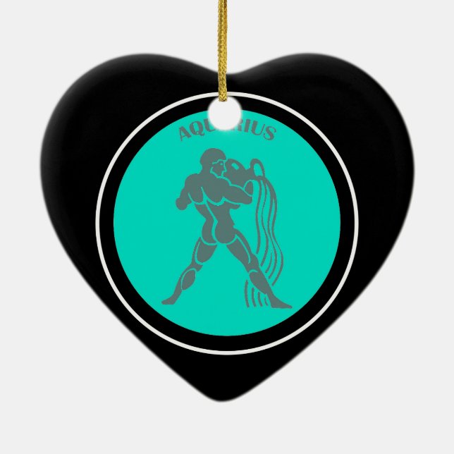 Aquarius Heart Ornament (Baksidan)