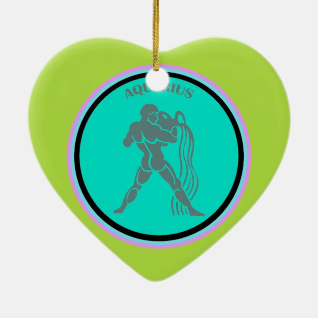 Aquarius Heart Ornament (Baksidan)