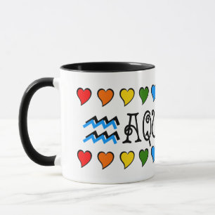 Aquarius Hearts Mugg