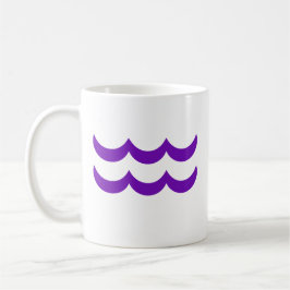 Aquarius i Lila Kaffemugg