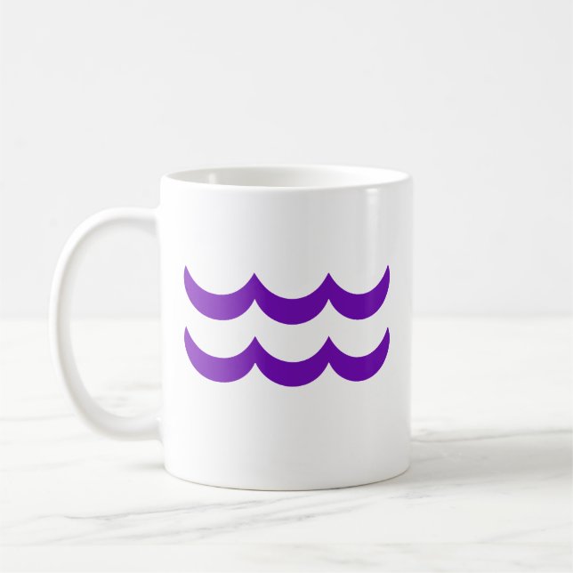 Aquarius i Lila Kaffemugg (Vänster)
