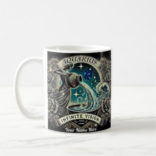 Aquarius "Infinite Vision" Zodiac Mugg