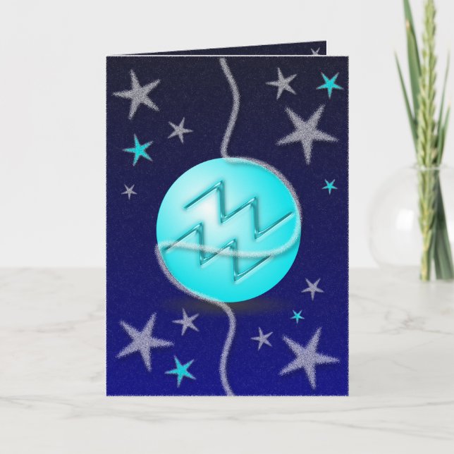 Aquarius julkort. helgkort (Framsida)