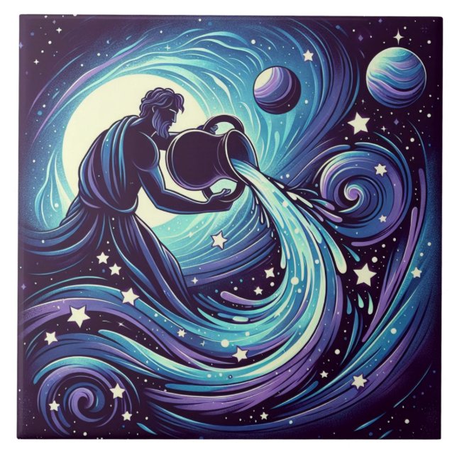 Aquarius Kakelplatta (Framsidan)