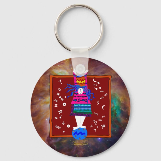 Aquarius Keychain Nyckelring (Framsida)