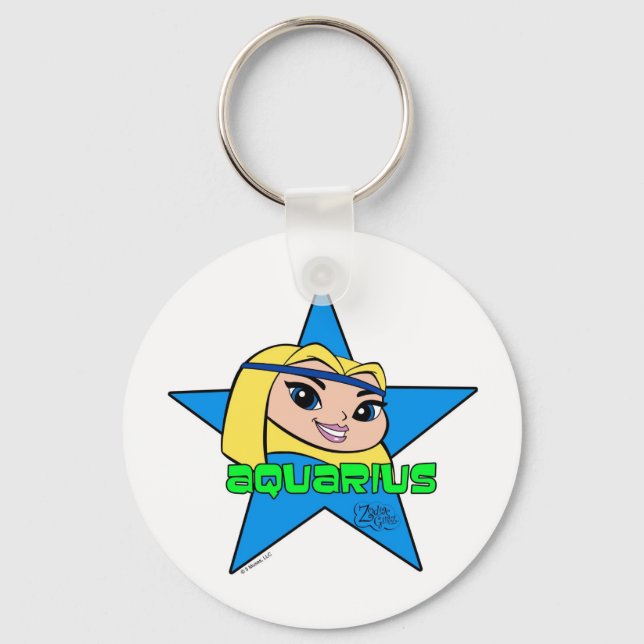Aquarius Keychain Nyckelring (Framsida)