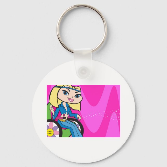 Aquarius Keychain Nyckelring (Framsida)