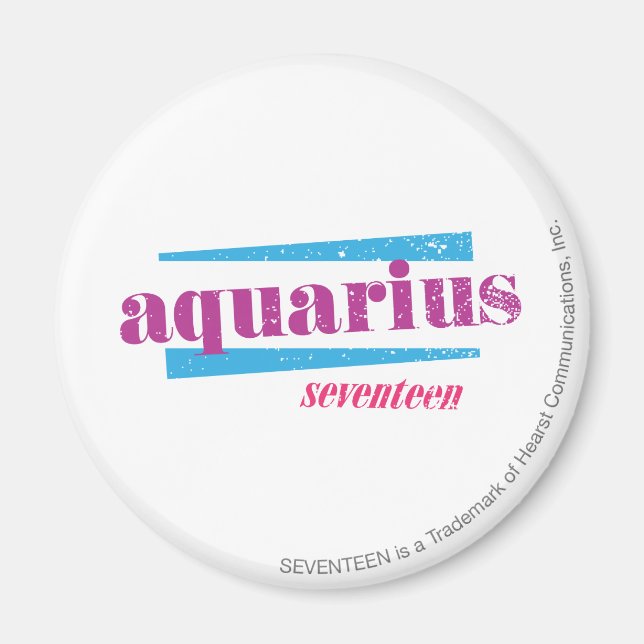 Aquarius Lila Magnet (Framsidan)