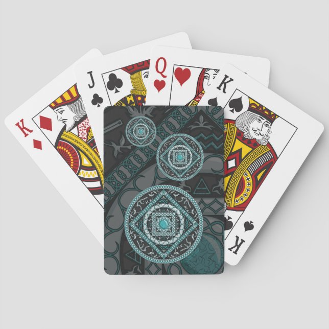 Aquarius Mandala Classic-spelkort Spelkort (Baksidan)